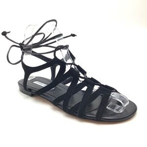 Duccio Venturi Bottier black gladiator sandals size 40